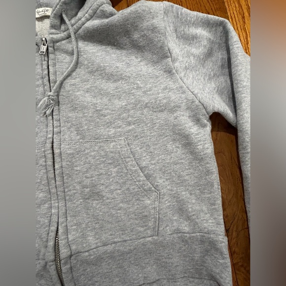 Brandy Melville Gray Cropped Zip-Up Hoodie - Picture 8 of 15